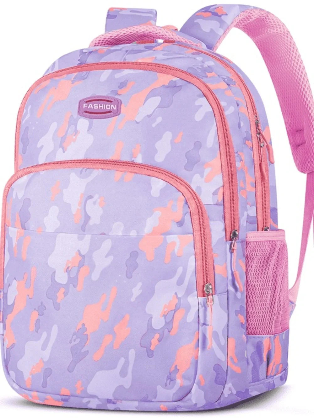Kids' Purple & Pink Camo Backpack For Girls W